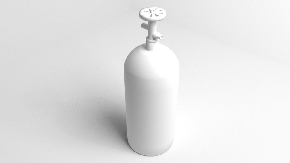 Gas Tank Cylinder 10 Pound 3D model_4
