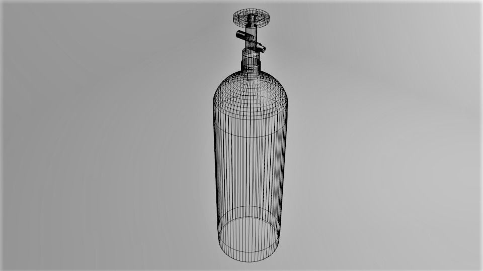 Gas Tank Cylinder 15 Pound 3D model_5