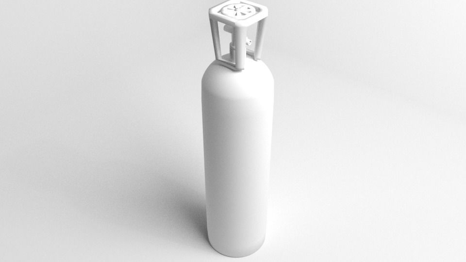 Gas Tank Cylinder 20 Pound 3D model_4