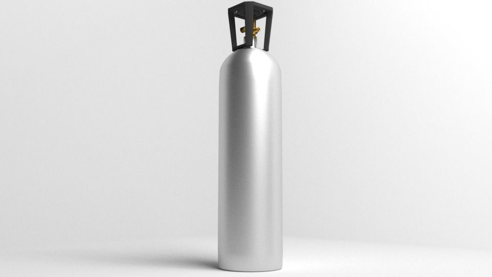 Gas Tank Cylinder 20 Pound 3D model_3