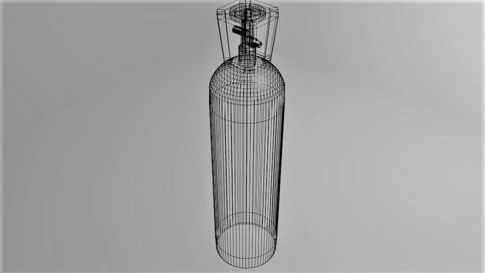 Gas Tank Cylinder 20 Pound 3D model_5