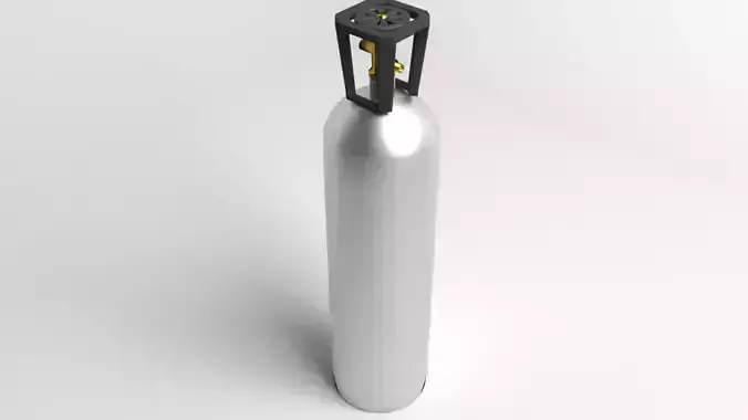 Gas Tank Cylinder 20 Pound 3D model