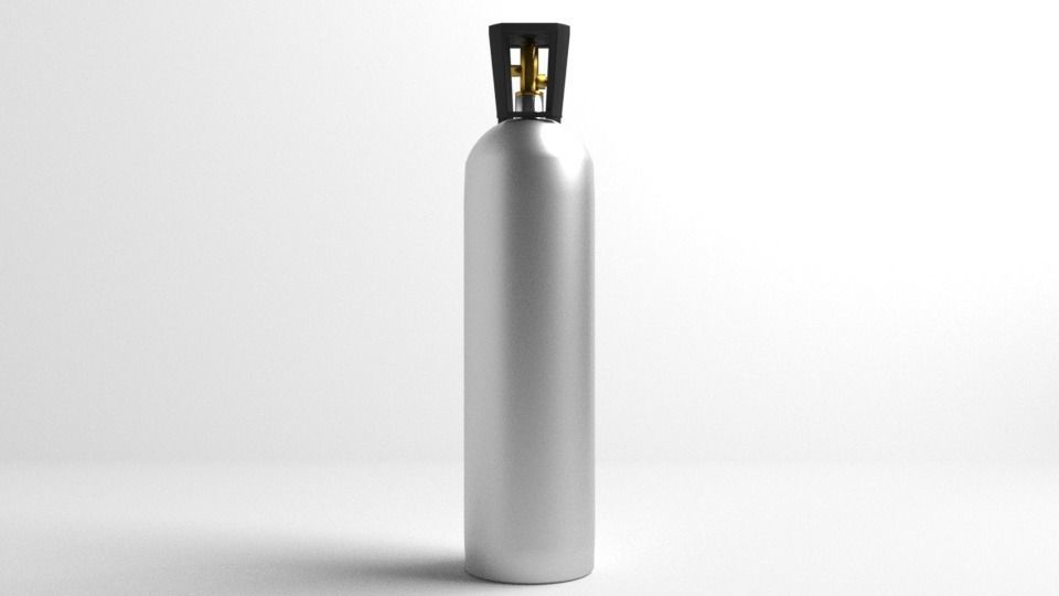 Gas Tank Cylinder 20 Pound 3D model_1