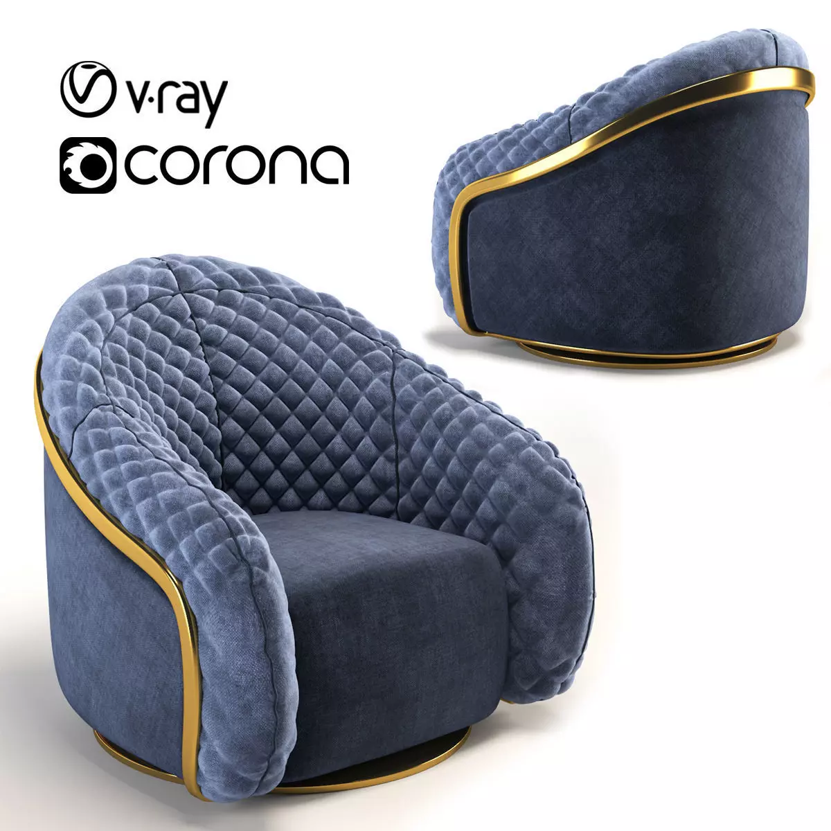 Cantori Portofino Armchair 3D model