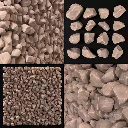 Rock smooth river stone n1