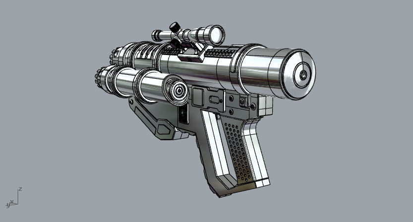 Star Wars Battlefront II G125 projectile launcher  3D print model_6