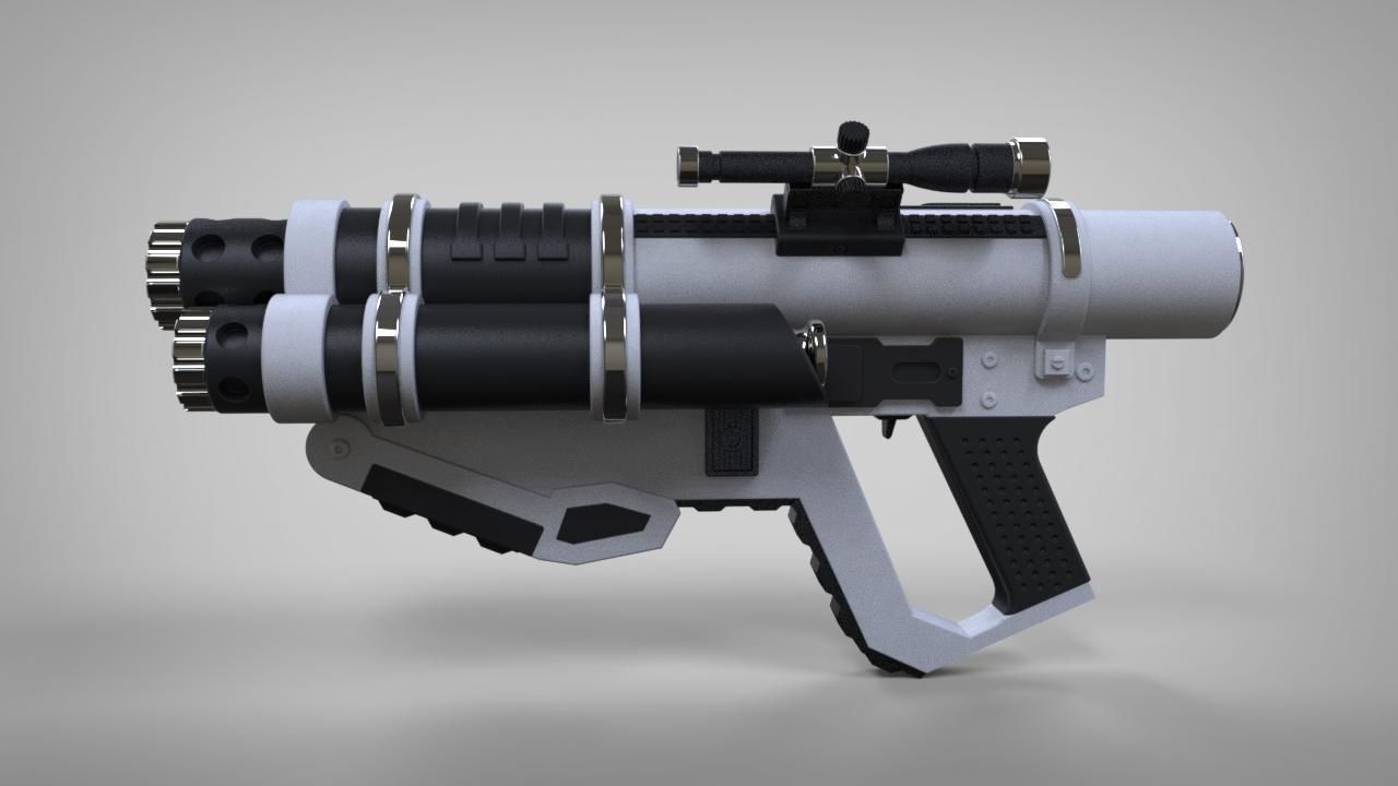 Star Wars Battlefront II G125 projectile launcher  3D print model_1