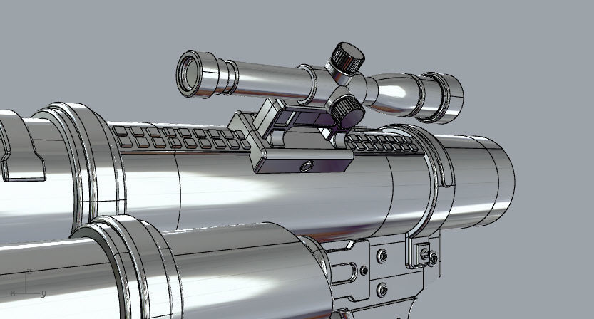 Star Wars Battlefront II G125 projectile launcher  3D print model_8