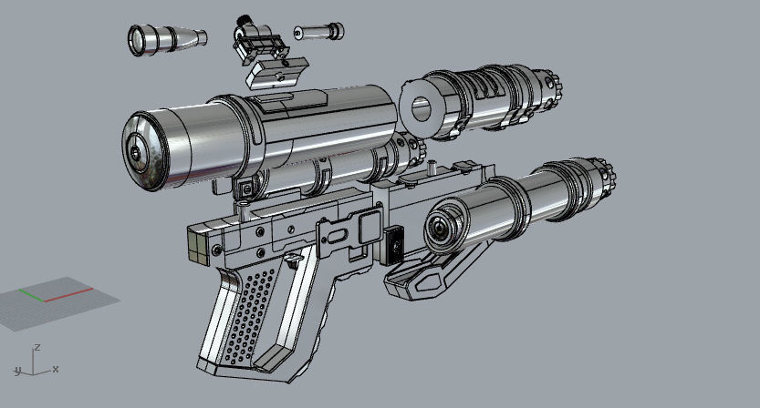Star Wars Battlefront II G125 projectile launcher  3D print model_7