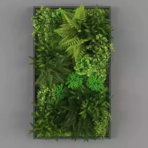 Vertical garden 54 Low-poly 3D model