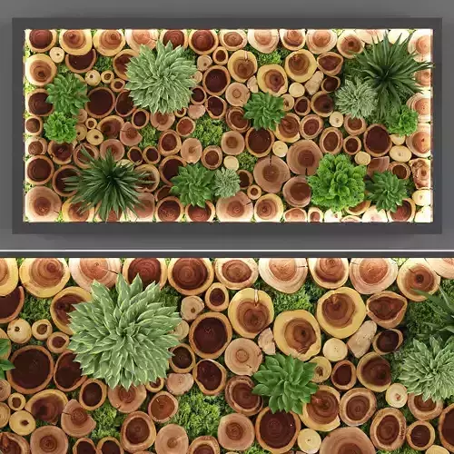 Vertical garden 58 Low-poly 3D model
