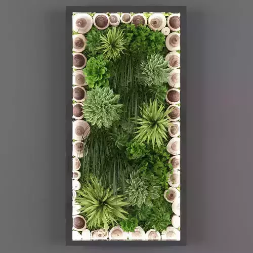 Vertical garden 60 Low-poly 3D model