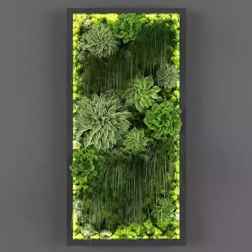 Vertical garden 61 Low-poly 3D model