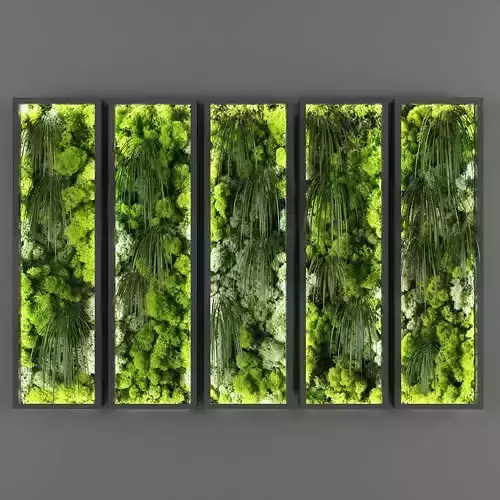 Vertical garden 64 Low-poly 3D model