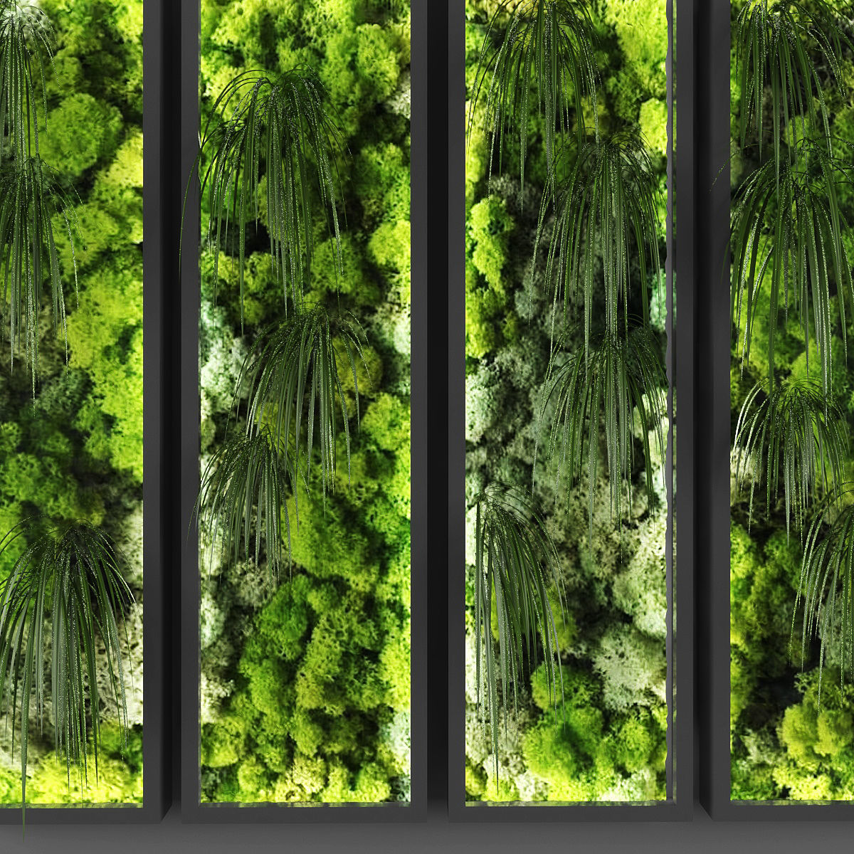 Vertical garden 64 Low-poly 3D model_2