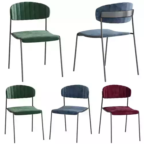 Caistor Upholstered Dining Chair 3d model