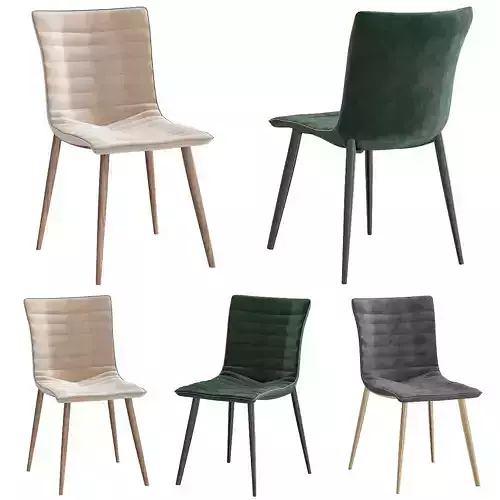 Lilbourn Upholstered Dining Chair 3d model