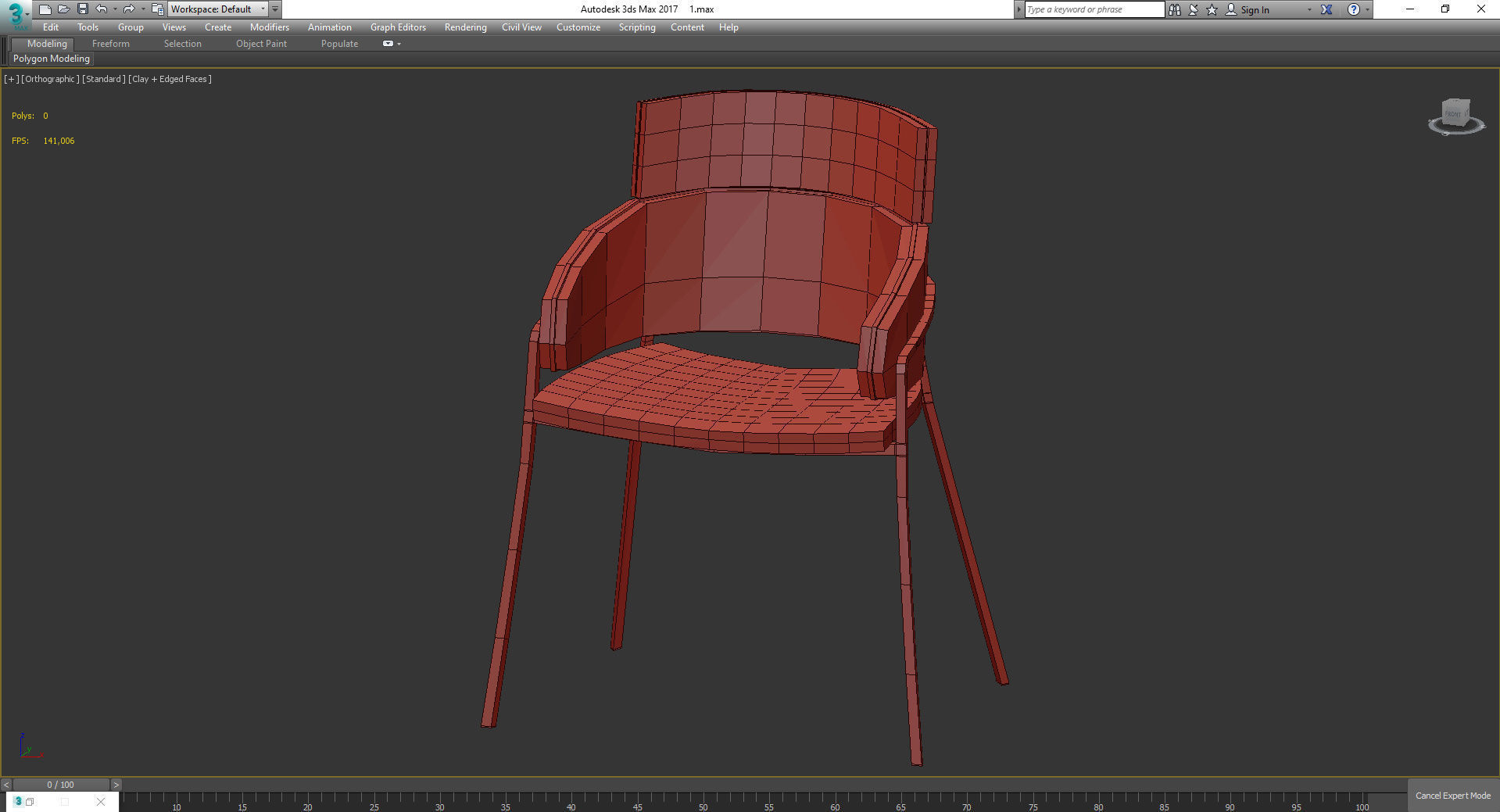 Strike 829 Armchair 3d model Low-poly 3D model_2
