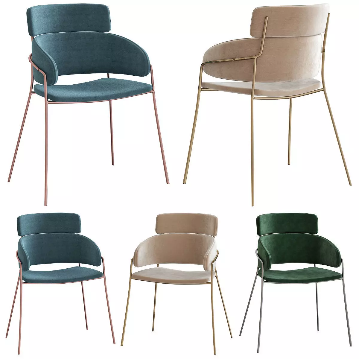 Strike 829 Armchair 3d model Low-poly 3D model_0