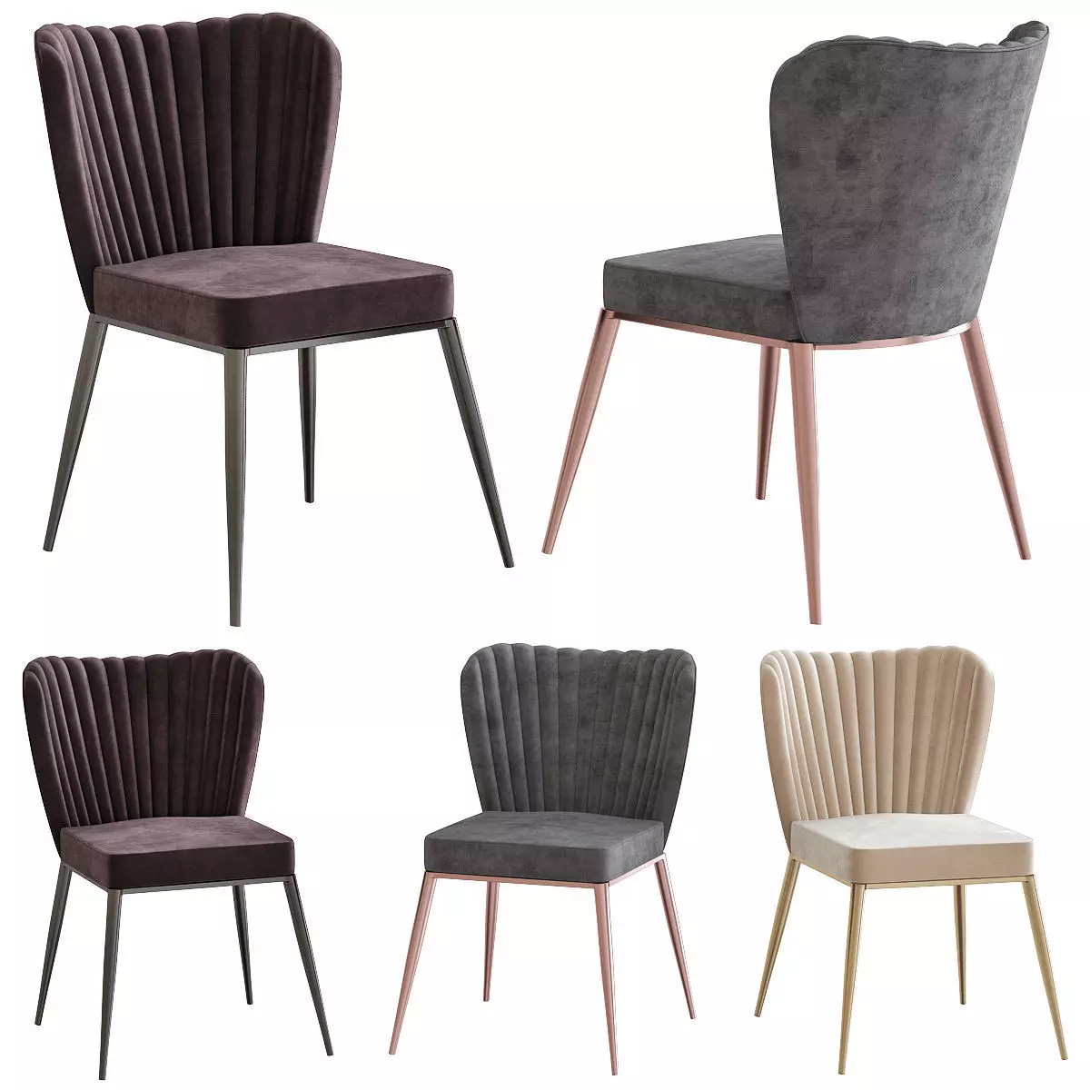 Tolivere Dining Chair 3d model Low-poly 3D model_0