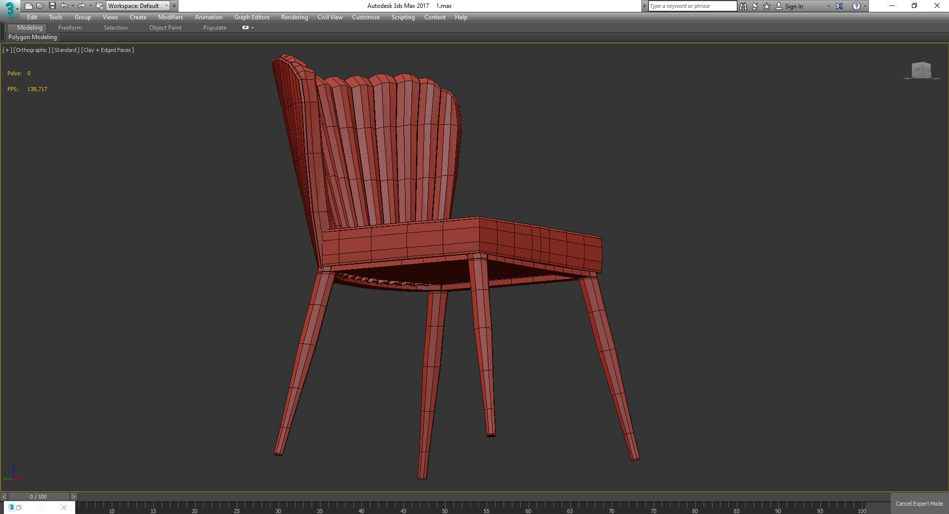 Tolivere Dining Chair 3d model Low-poly 3D model_3