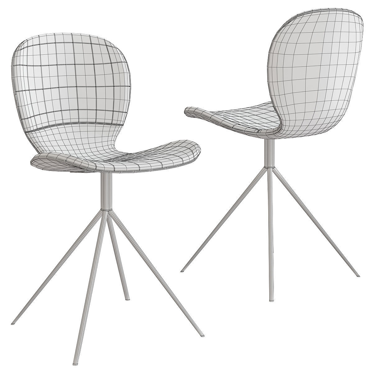 Zuiver OMG Stoel 3d model Low-poly 3D model_1