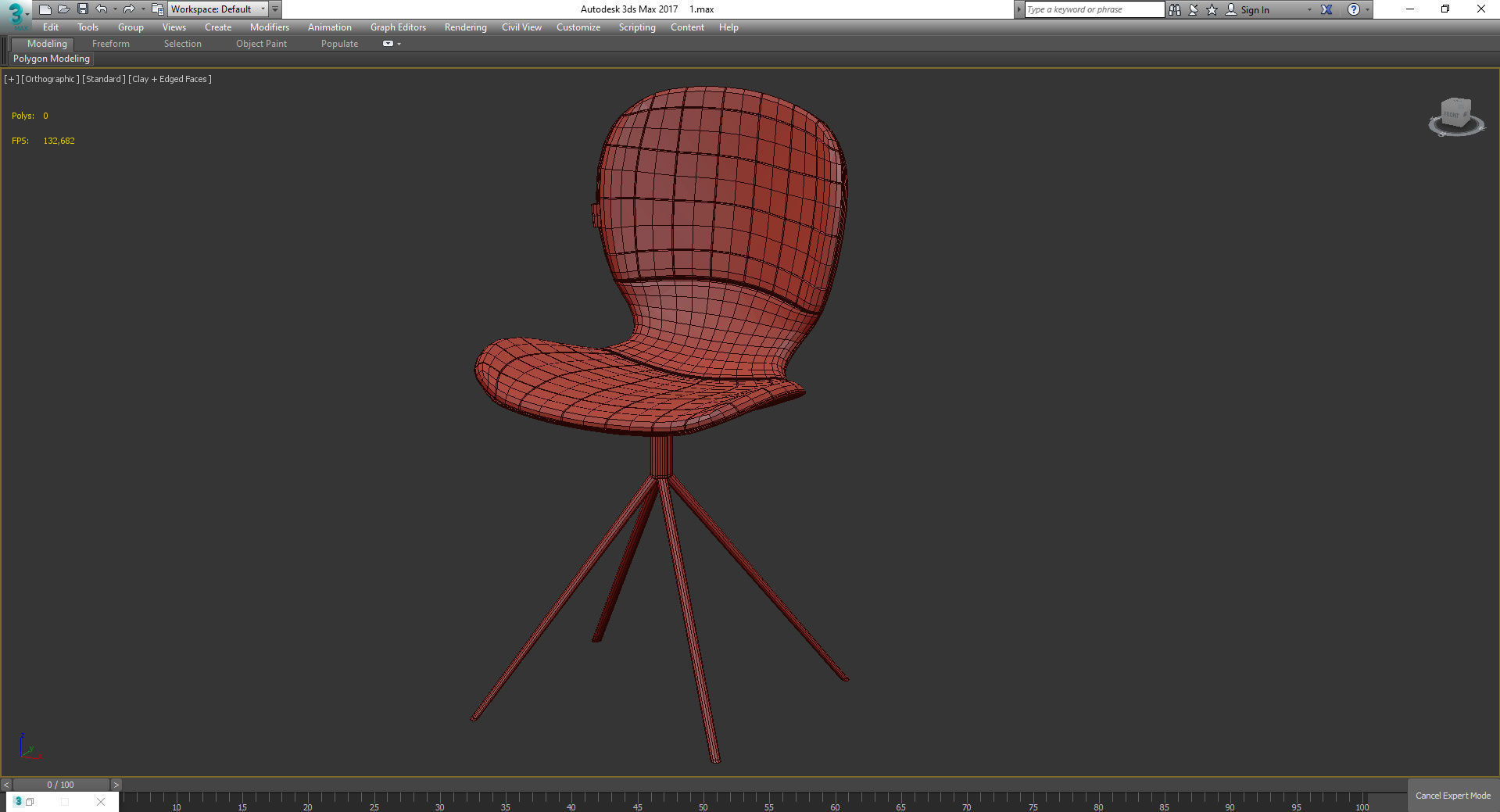 Zuiver OMG Stoel 3d model Low-poly 3D model_2