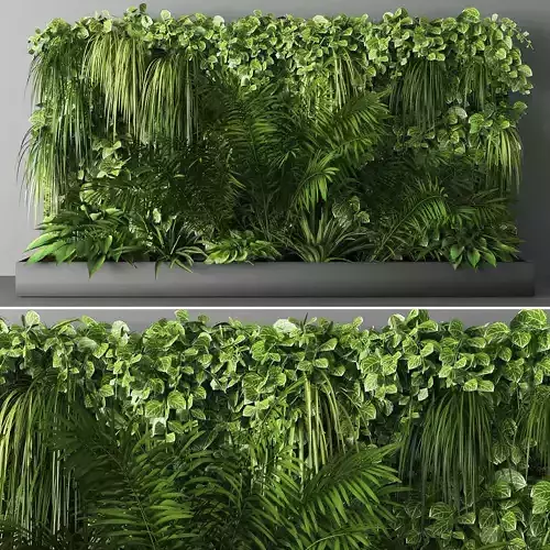 Vertical garden 65 Low-poly 3D model