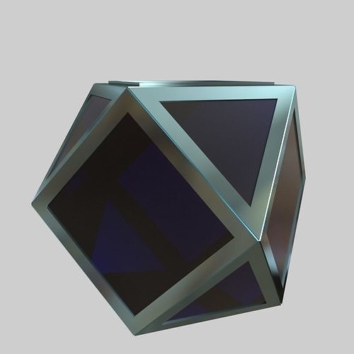 Glass Table 08 Low-poly 3D model