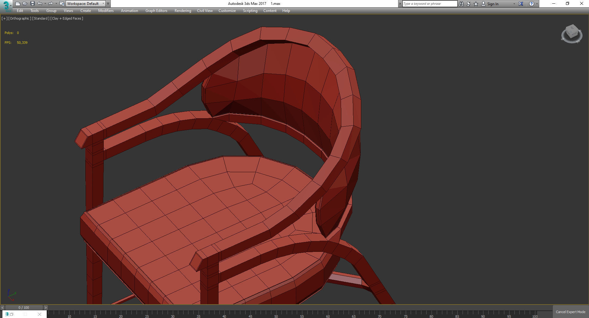 Alexander Lysak Dinning chairs 3d model Low-poly 3D model_4