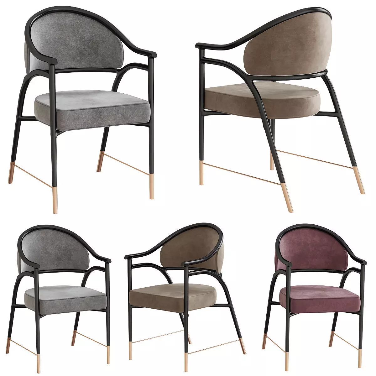 Alexander Lysak Dinning chairs 3d model Low-poly 3D model_0