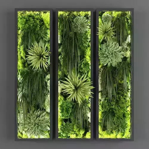 Vertical garden 66 Low-poly 3D model