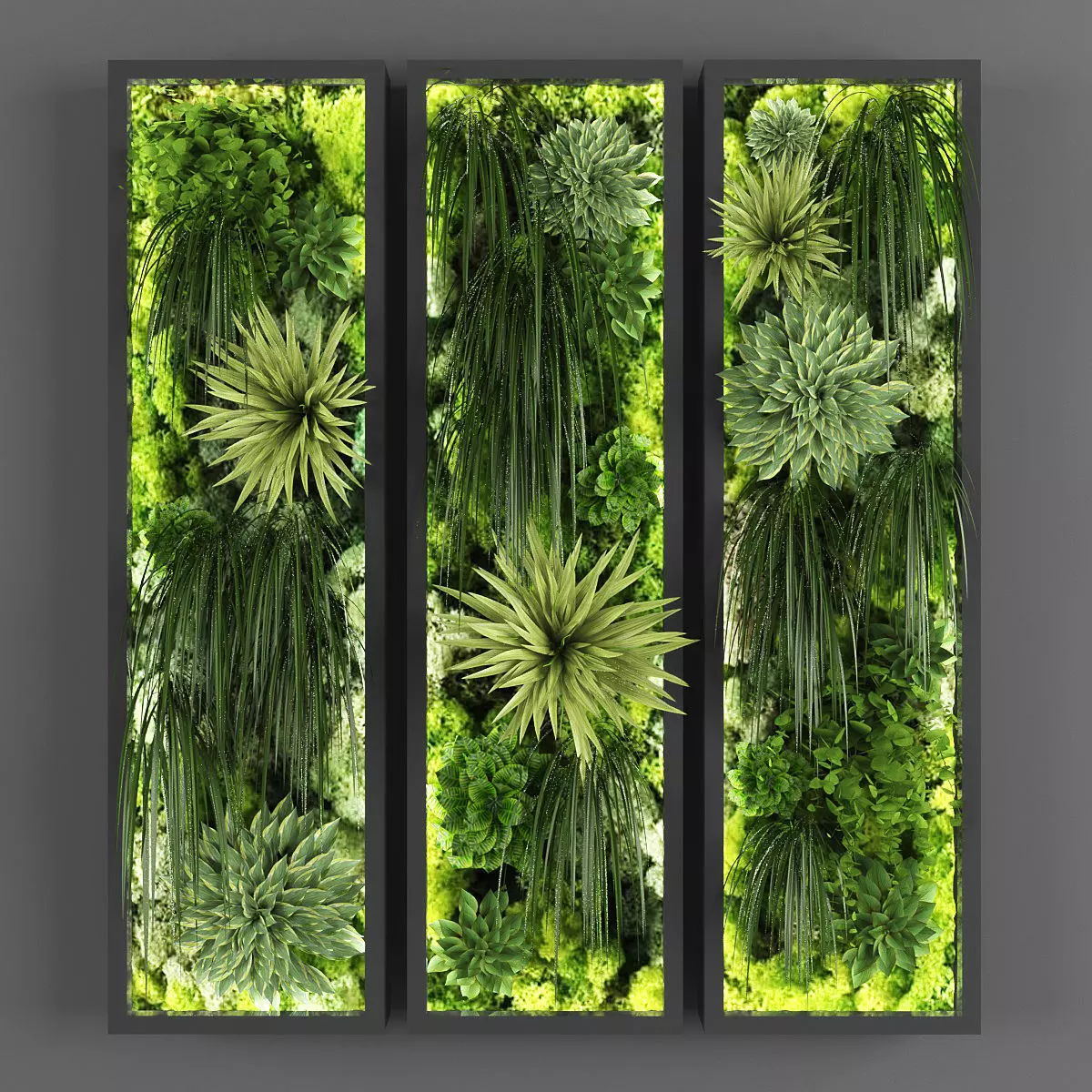 Vertical garden 66 Low-poly 3D model_0