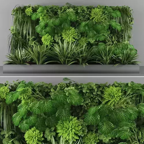 Vertical garden 67 Low-poly 3D model