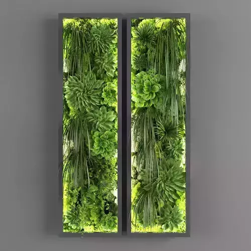 Vertical garden 68 Low-poly 3D model