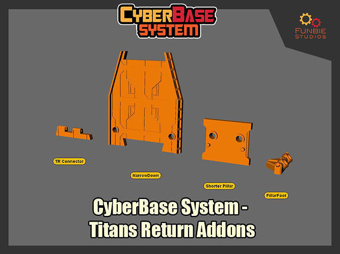 CyberBase System Titans Return Addons Free 3D print model