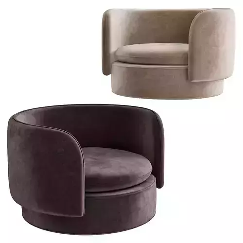 GROUP ARMCHAIR BY PHILIPPE MALOUIN FOR SCP 3d model Low-poly 3D model