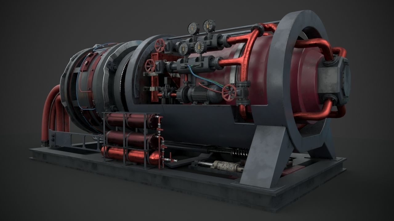 Machinery device 3D model_9