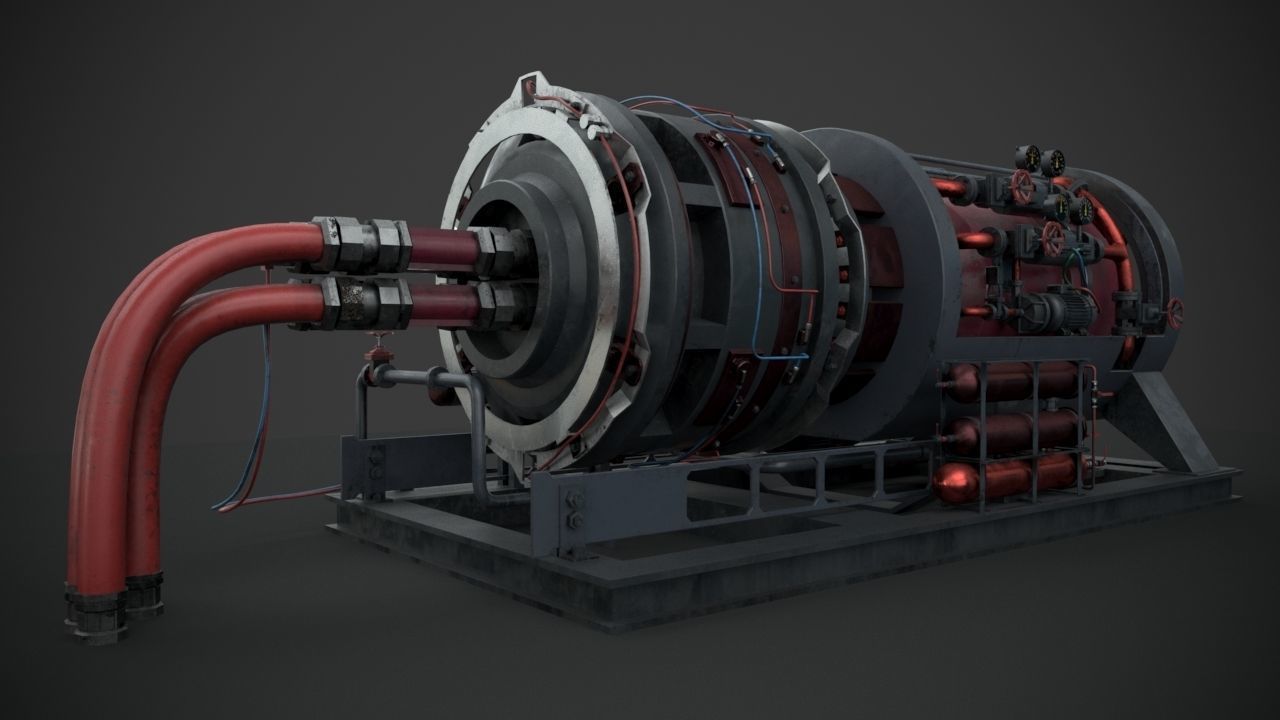 Machinery device 3D model_11