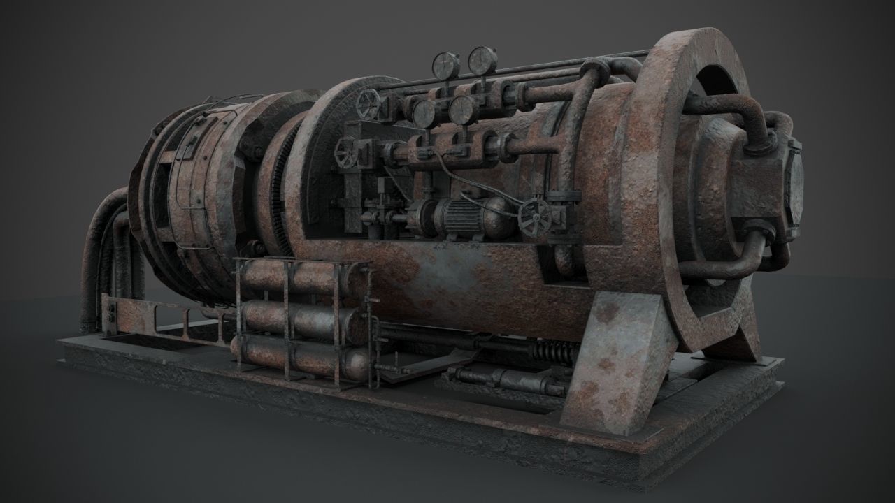Machinery device 3D model_14