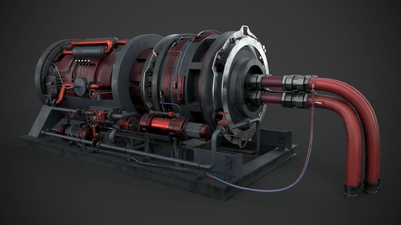 Machinery device 3D model_5