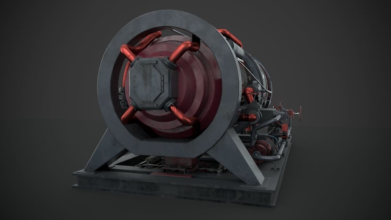Machinery device 3D model_8