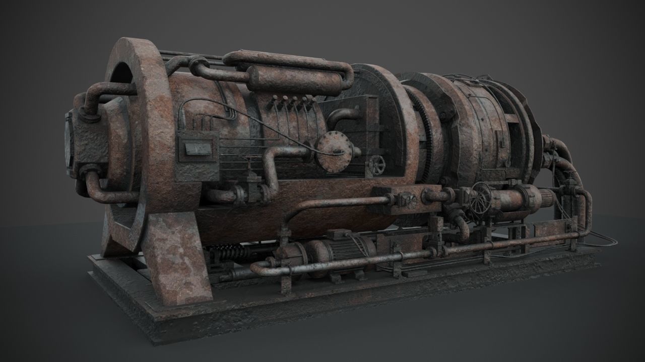 Machinery device 3D model_12
