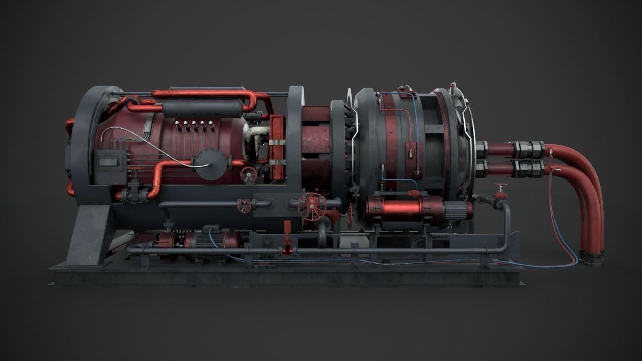 Machinery device 3D model_6