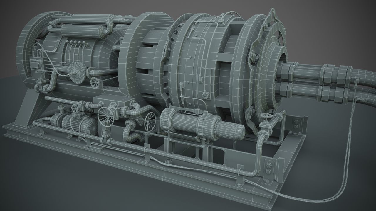 Machinery device 3D model_16