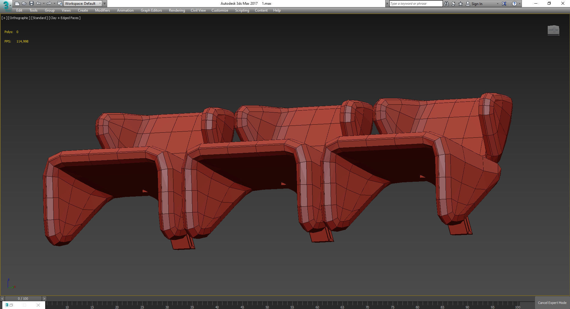 Vector chair By Marcin Laskowski 3d model Low-poly 3D model_3