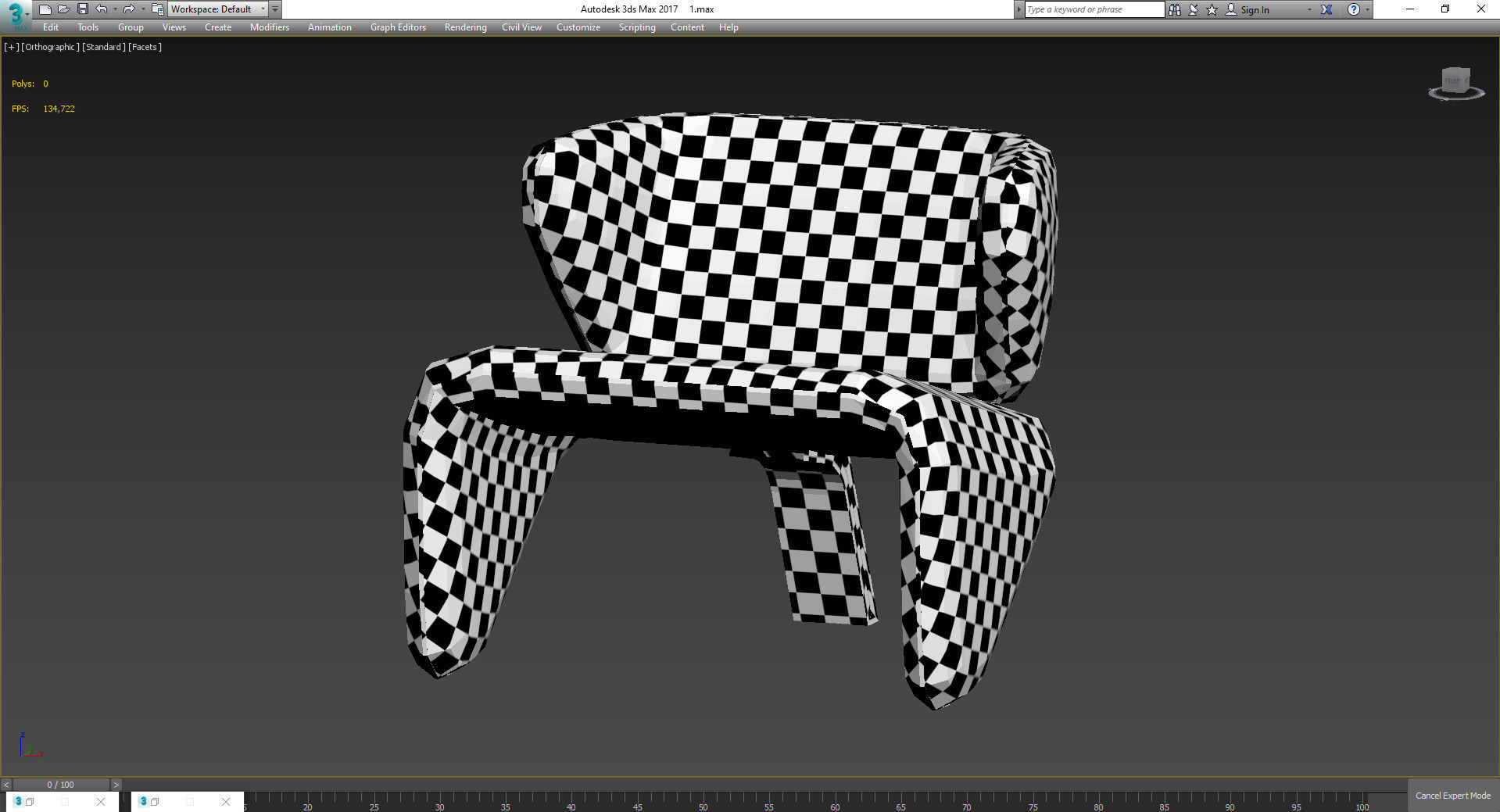 Vector chair By Marcin Laskowski 3d model Low-poly 3D model_5