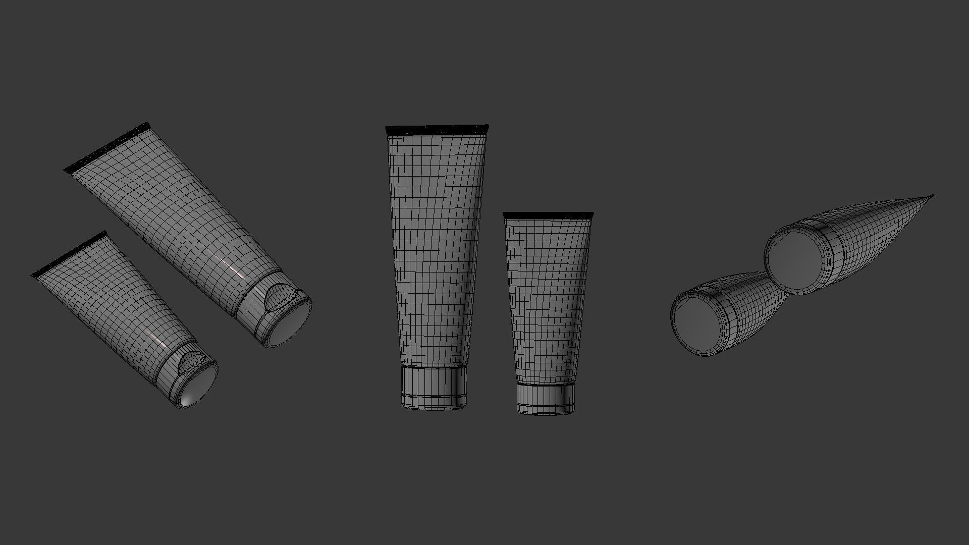Cream Tube 3D model_4