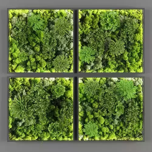 Vertical garden 71 Low-poly 3D model