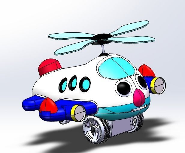 Toy plane 3D model_2
